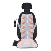 KFFKFF Shiatsu Massage Cushion with Warming Function, Featuring Dual Back Rollers and Dual Seat Vibrators, Offers a Relaxing Massage Experience with 5 Vibration Settings for Office or Home Use