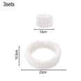 thumbnail image 2 of 3 Set Reusable Spa Headband Wrist Washband Face Wash Set Include 3 Headband 6 Wrist Washband For Avoid Liquid From Spilling Down Your Arms-Combination:Combination 1;, 2 of 5