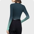 thumbnail image 4 of BLVB Womens Fall Spring Tops Trendy Gradient Crew Neck Long Sleeve Basic Blouse Casual Slim Comfy Plus Size T-Shirts, 4 of 6
