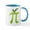 White/Blue Inside, variant on CafePress - Apple Pi Mug - 11 oz Ceramic Mug - Novelty Coffee Tea Cup