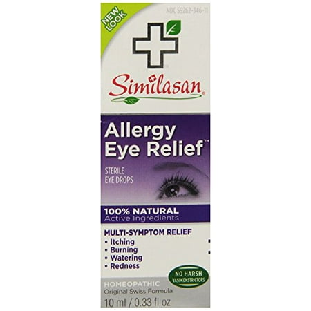 4 Pack - Similasan Allergy Eye Relief 100% Natural 0.33oz (10 ml) (Best Eye Drops For Sore Eyes)