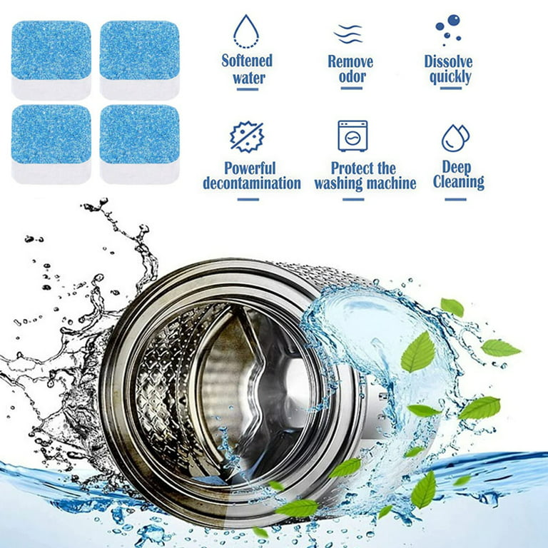 Washing Machine Cleaner by BrightenShine,20 Tablets, Heavy Duty Deep Washer  Cleaner Tablets Clean Inside Drums for All types of Washing Machines