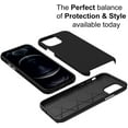thumbnail image 5 of CellEver for iPhone 12/12 Pro Case - Dual Guard Series, Military Grade Protection, Ultra Slim, Sturdy Shock Absorbent Phone Cover (Black), 5 of 7