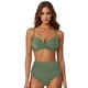 thumbnail image 2 of MKLEKYY Trajes De Baño Mujer Women High Waisted Bikini Sexy Push Up Two Piece Swimsuits Vintage Swimsuit Two Piece Retro Ruched High Waist Print Bikini Set 2727, 2 of 6