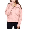 Binhe Women’s Short Cotton Jacket Clearance Warm Quilted High Neck Coat
