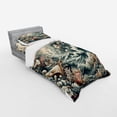 thumbnail image 2 of Ambesonne Abstract Nature Bedding Set 3 Pcs, Blooming Forest, Twin, Blush Dark Slate Blue, 2 of 2
