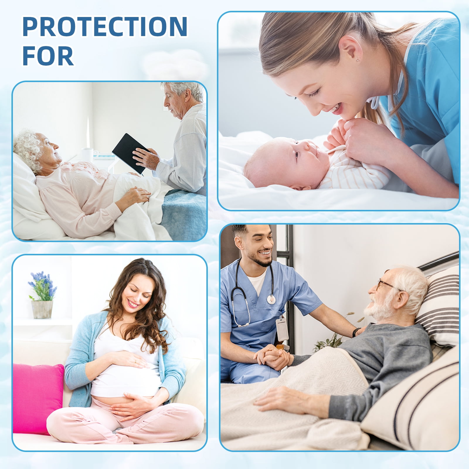 Super Absorbent Bed Pads 36"x24", 50 Count Disposable Underpad for Incontinence Adults, Ultra Absorbent 90g