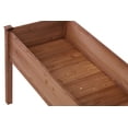 thumbnail image 3 of Raised Beds for Gardening, Outdoor Garden Bed Wooden W/Legs, Above Ground Elevated Flower Shrub Bed wiith Linner, Brown 48 x 24 x 30'', 3 of 7