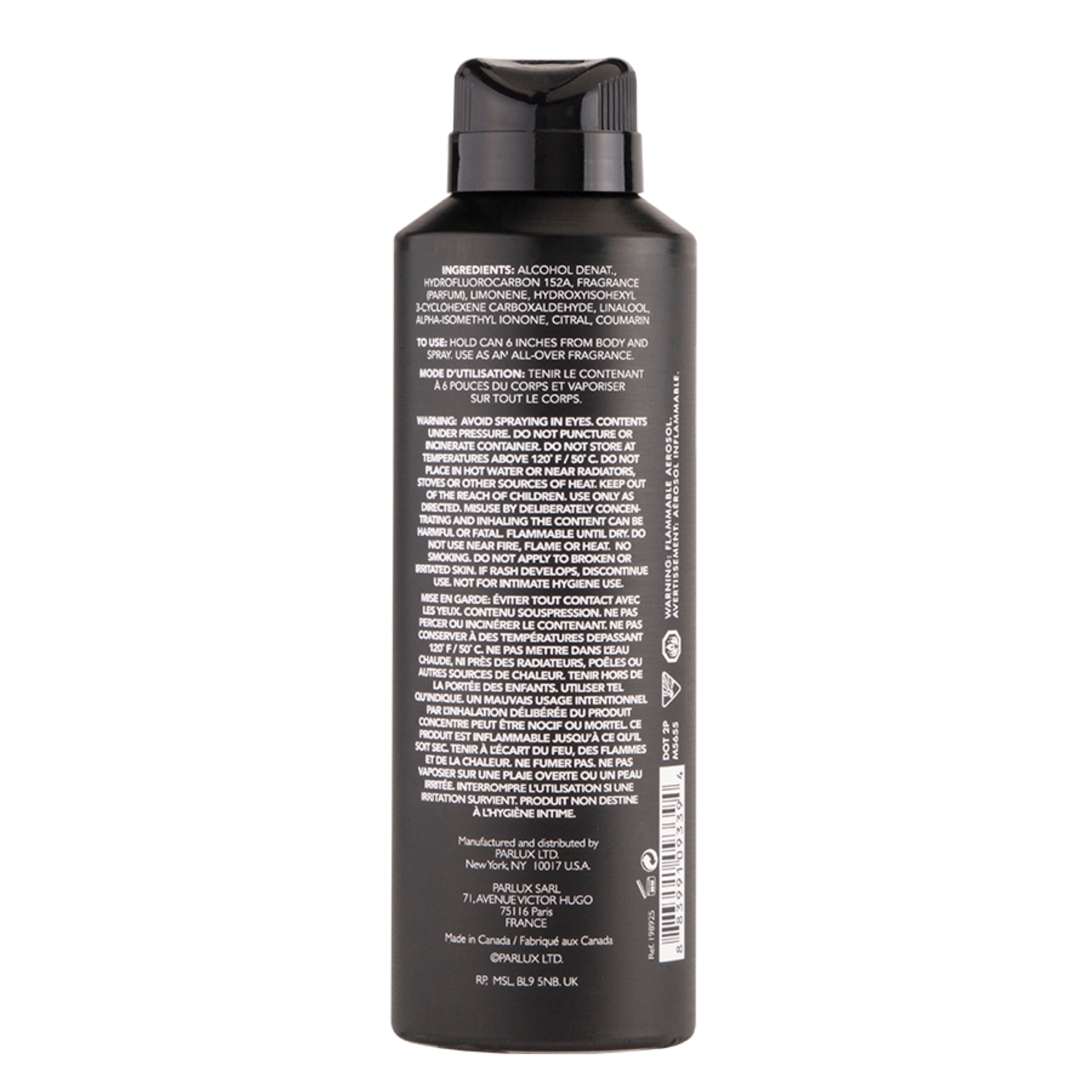 (3 pack) Kenneth Cole Vintage Black Body Spray for Men, 6 oz