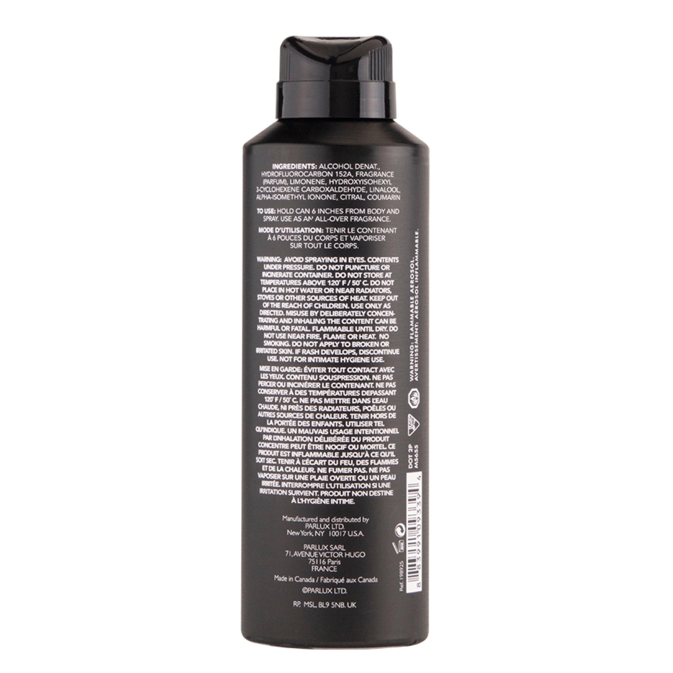 Kenneth Cole Vintage Black Body Spray for Men, 6 oz photo 5