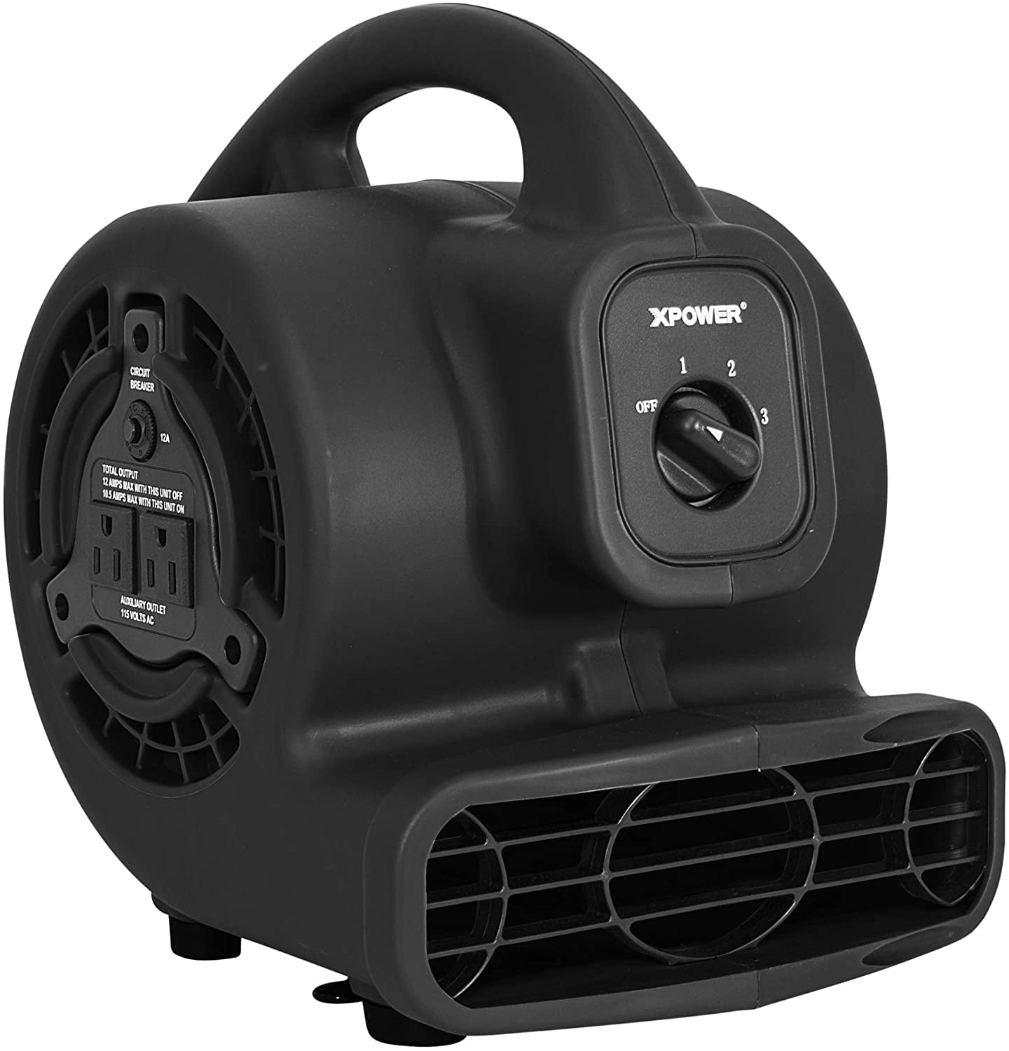 Details about   XPOWER 1/4 HP 3-Speed Mini Air Mover/Floor Dryer/Utility Blower Fan w/ Timer S 