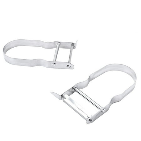 

Stainless Steel Peeler French Potato Peeler Vegetable Peeler 11*6.5cm Silver. 2PCS