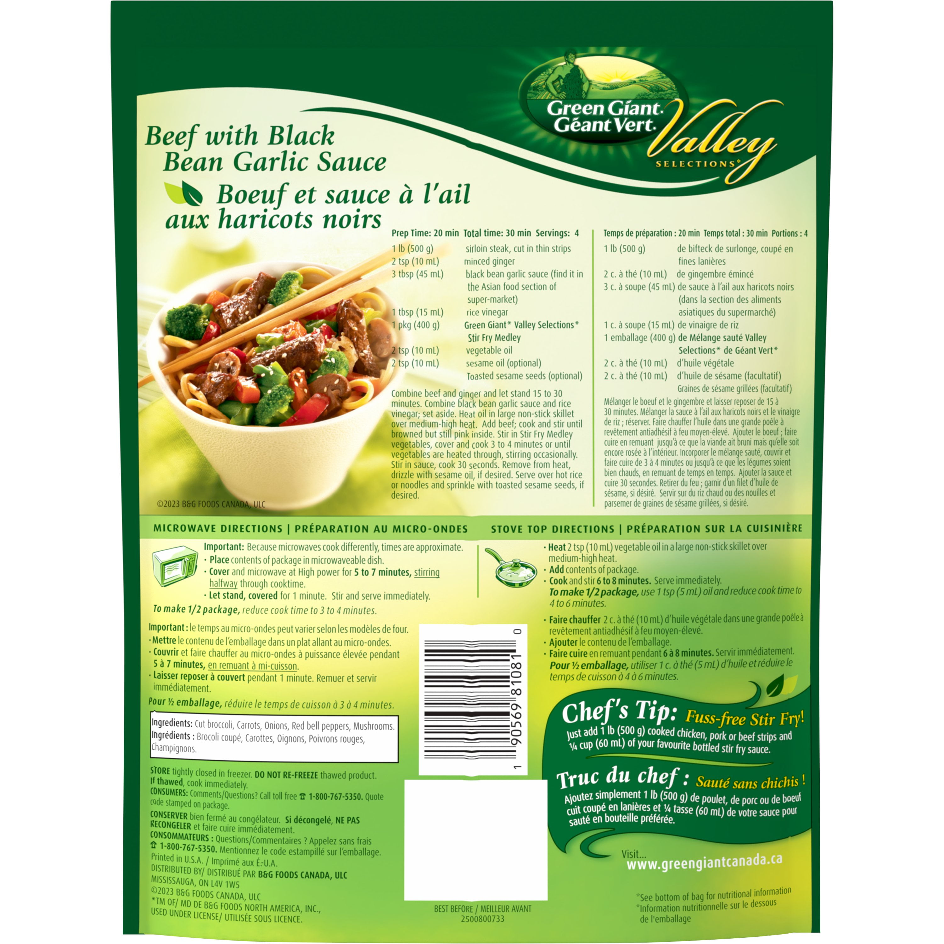 Green Giant Valley Selections* Stir Fry Medley, 400 g