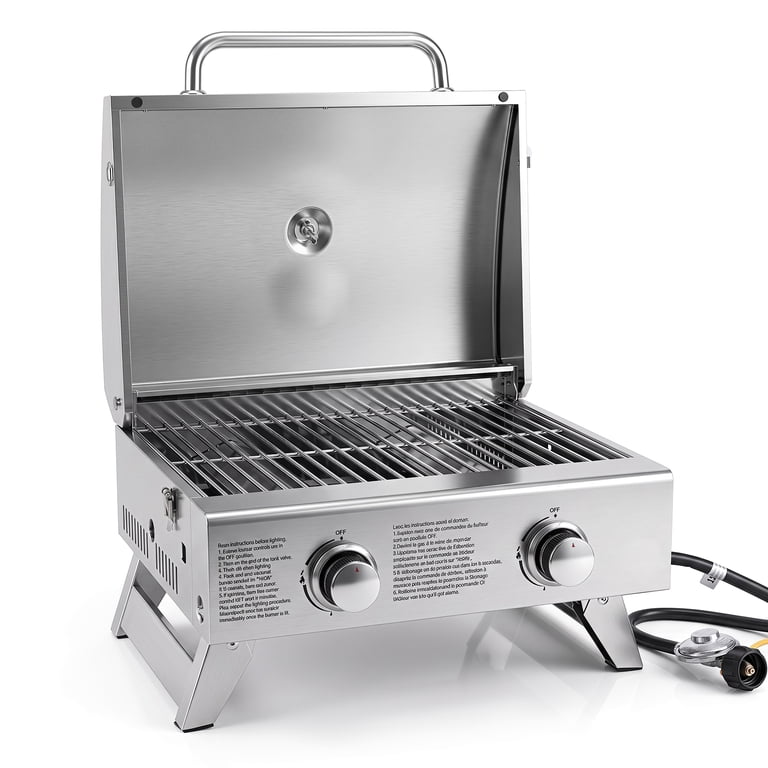 Costway Propane Gas Grill, 20,000 BTU Stainless Steel photo 8