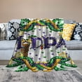 thumbnail image 2 of Orinice Mardi Gras Warm Lightweight Blanket Soft Fleece Throw Blanket All Seasons Excellent Hand Feel Sofa Decor Cow Gifts Plush Blankets 60x80in, 2 of 6
