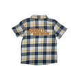 thumbnail image 2 of Harley-Davidson Little Boys' Bar & Shield Plaid Short Sleeve Shirt, Blue (6/7), Harley Davidson, 2 of 2