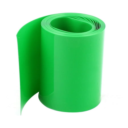 2Meters 64mm Width 40mm DiaPVC Heat Shrink Wrap Tube Green for AA ...