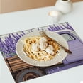 thumbnail image 6 of Shiartex Lavenders Linen Table Mats Placemat Set of 4 for Dining, Parties, Home Decor 18x12in, 6 of 8