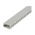 thumbnail image 1 of StarTech.com Open Slot Cable Management Raceway with Cover, 2"(50mm)W x 1"(25mm)H, 6.5ft(2m) length, 1/4"(8mm) Slots, PVC Network Cable Hider Kit/Wall Wire Duct, Max 25 Cables, UL Listed - UL94 V0, M1 Fire Rated (CBMWD5025) - Cable raceway - 6.6 ft - gray - TAA Compliant, 1 of 5