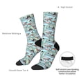 thumbnail image 4 of Cauagu pirate with funny animals Print Crew Socks for Women and Men,Adult Athletic Running Socks 1-Pair Sports Socks Work Gear Socks with Moisture Wicking, 4 of 6