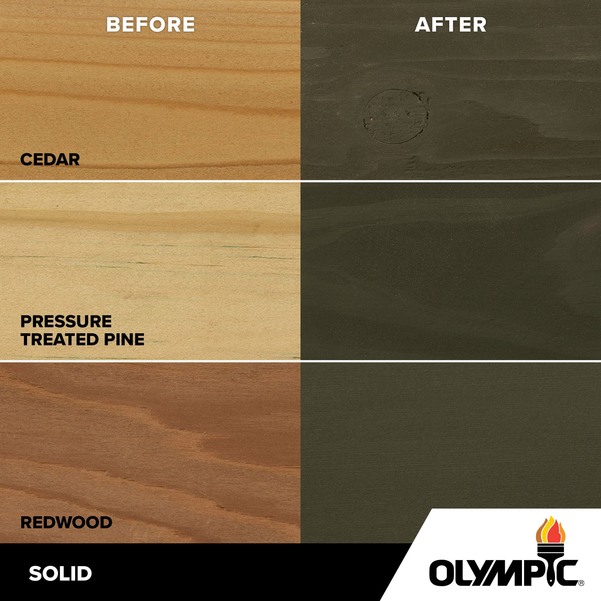 (2 pack) Olympic Maximum 5 Gallons SC-1042 Licorice Solid Color Exterior Stain and Sealer in One