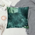 thumbnail image 2 of Acheng Palm Leaves with Lush Branches and Leaves Tropical Jungle Palm Leaves Plush Pillowcase White, 2 of 5