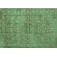thumbnail image 1 of Ahgly Company Machine Washable Indoor Rectangle Abstract Turquoise Blue Contemporary Area Rugs, 5' x 8', 1 of 4