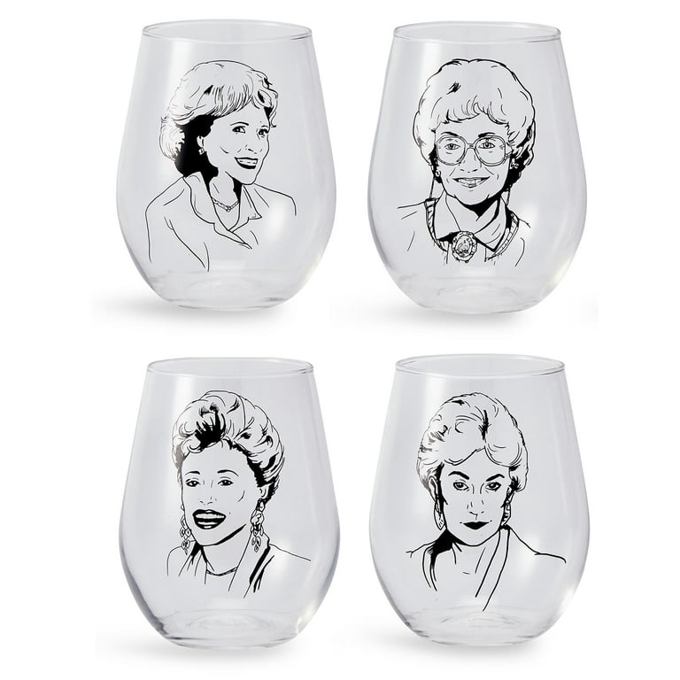 Golden Girl Wine Glasses DISHWASHER SAFE Dorothy Zbornack, Sophia