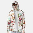 thumbnail image 4 of Gaeub Snowflakes Santa Claus Men's and Women's UPF 50+ Long-Sleeved Sun Protection Clothing, Fishing Shirt Long Sleeve Zip - Medium, 4 of 9