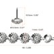 thumbnail image 2 of Uxcell 5Pack 1Meter Flower Upholstery Tacks Strips Trim Sofa Decorative Nails, Silver, 2 of 5