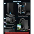 thumbnail image 3 of Upgraded RGB Cooling Fan Charging Station for Xbox Series X Console & Controller, Wireless Dual Charger Dock & Cooler System Stand with 15 Colorful Light Modes for Xbox Series X & Accessories Storage, 3 of 7