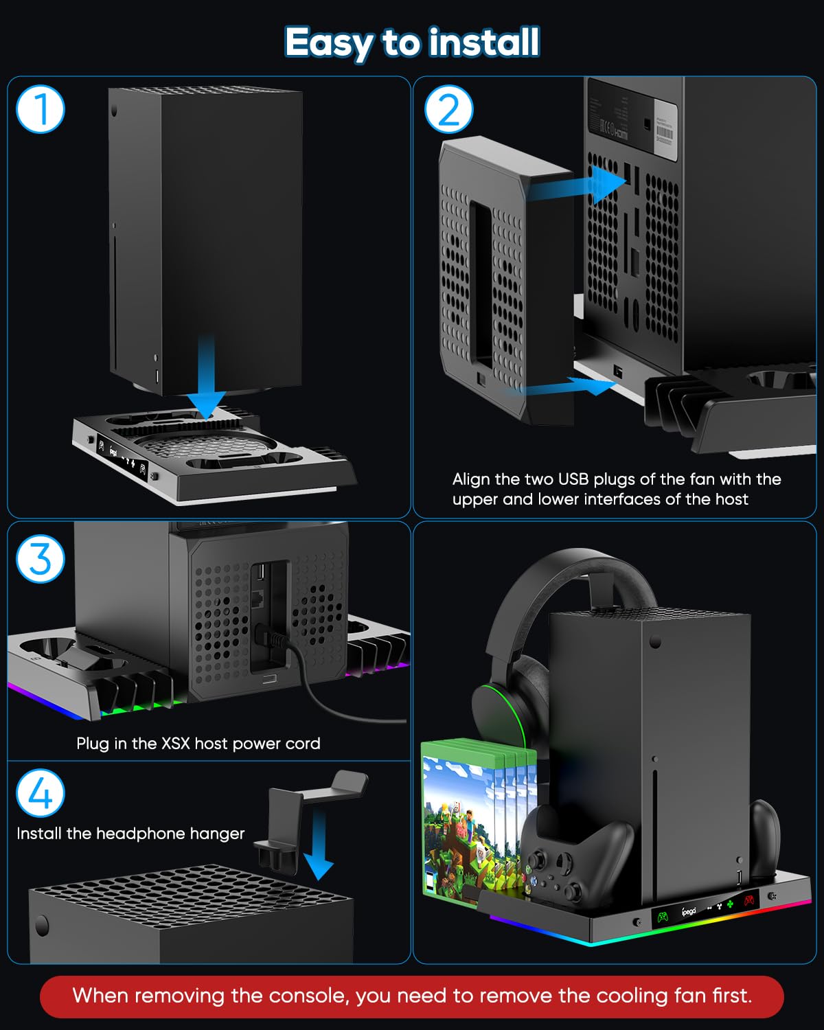 Prociv Xbox Series X RGB Cooling & Charging Station photo 2
