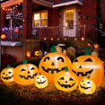 thumbnail image 2 of 7.5ft Long Halloween Inflatables Pumpkin Decoration, Outdoor Halloween Inflatables Party Decor For Yard, 2 of 4