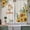 Beige, variant on Sunflower Tier Curtains 54 Inch Length, Summer Botanical Checkered Yellow Floral Cafe Short Curtains for Bathroom Over Sink, Small Kitchen Curtain Light Filtering Tiered Drapes 2 Panels 27.5"Wx54"L