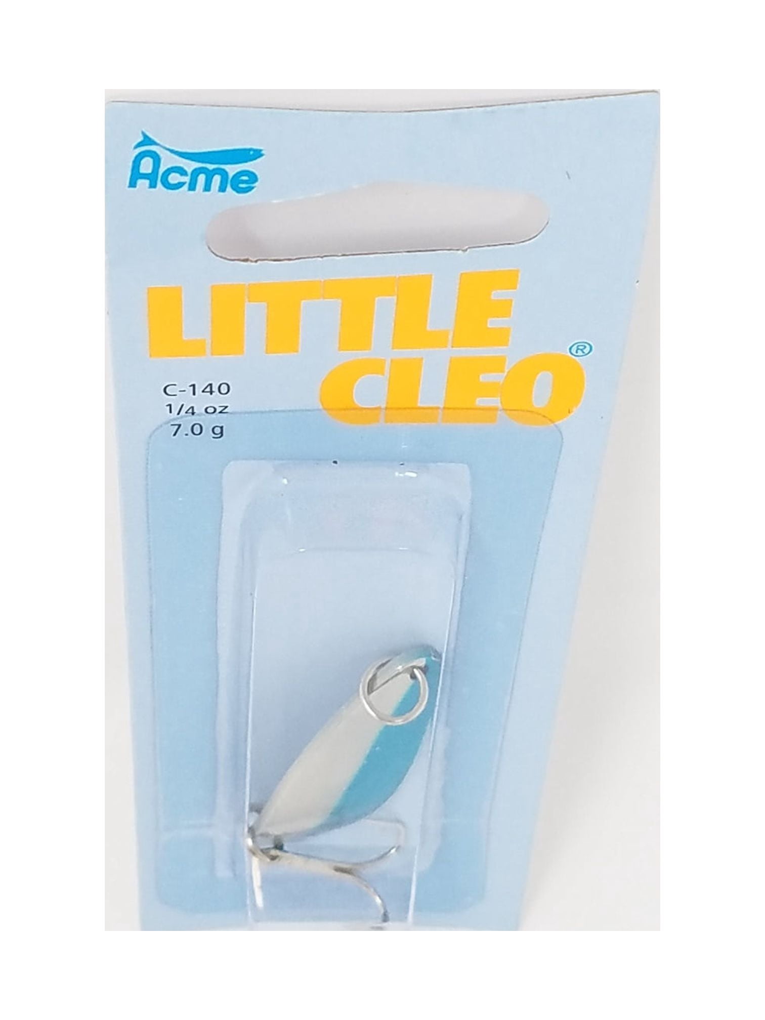 (3 pack) Acme Tackle Little Cleo Fishing Lure Spoon Nickel Blue 1/4 oz.