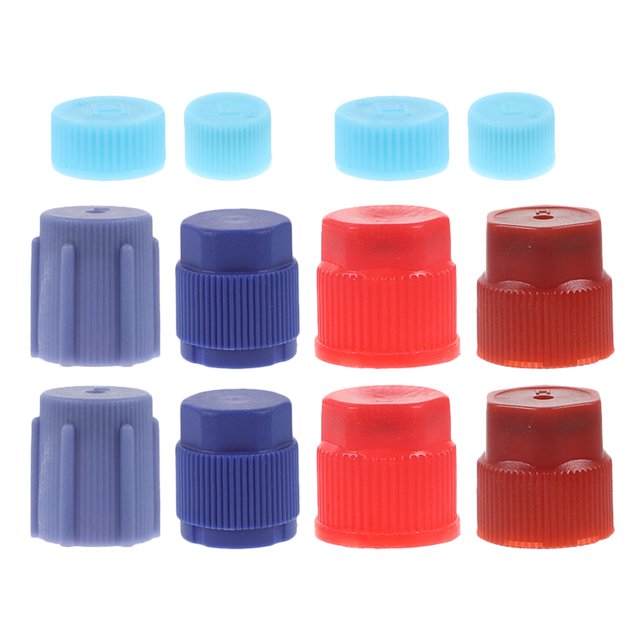 Shisuyan 12 Pcs Bouchons de Port de Charge pour Service de Climatisation Bouchons de Réfrigérant Étanches pour Entretien de Climatisation de Voiture