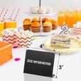 thumbnail image 2 of 20pcs 4 X 3 Inches Mini Chalkboard Table Tent Sign Chalkboard Buffet Tags Food Label For Party Tabletop Chalkboard Signs, 2 of 5