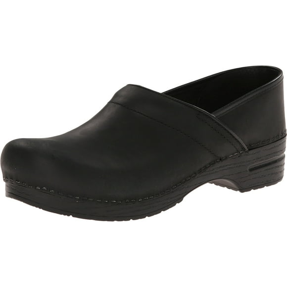 Zueco profesional negro engrasado de Shoes Dansko para hombre