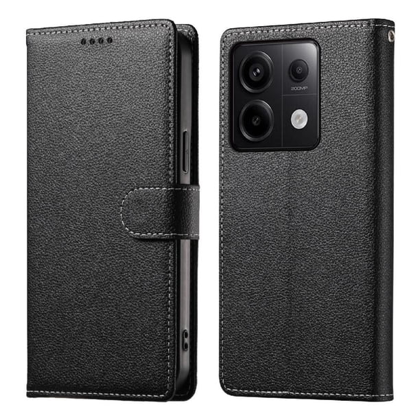Funda para FOXDOCK Xiaomi Redmi Note 13 Pro 5G– Cuero Premium, 3 ranuras para tarjetas, Protección contra impactos