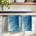 thumbnail image 7 of Blue Ombre Kitchen Towels Set of 1, Coastal Beach Modern Abstract Art Absorbent Dish Towels for Kitchen, Microfiber Hand Towel, Quick Drying Tea Towel for Cleaning Decorative Dishcloths, 7 of 7