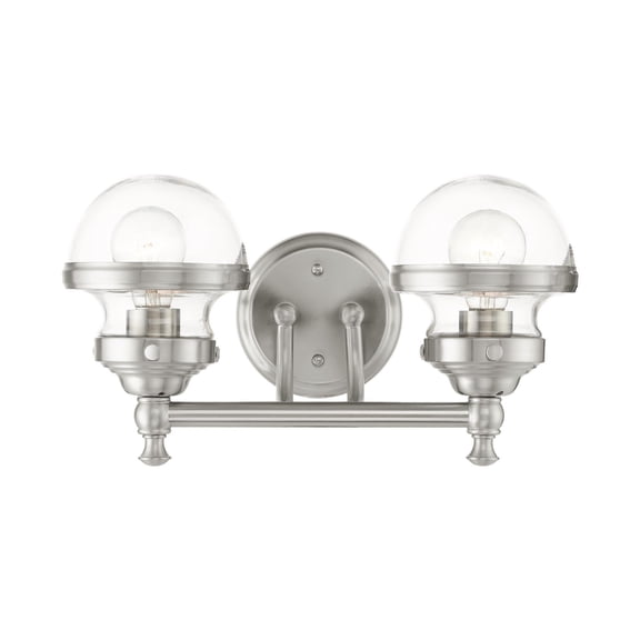 Livex Lighting - Oldwick - 2 Light Bath Vanity in New Traditional Style - 15