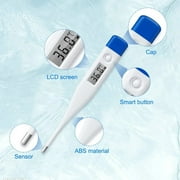 Digital Basal Body Thermometer,Rectal Underarm Thermometer,Thermometer with Fever Alert, Oral Thermometer for Adults