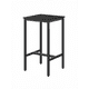 thumbnail image 2 of VASAGLE Mesa de Bar, Mesa Alta Cuadrada, Marco de Acero, 60 x 60 x 92 cm, Cocina, Salón, Estilo Industrial, Negro Ébano y Negro, 2 of 7