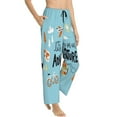 thumbnail image 2 of Kll Womens Let'S Go On An Adventure Print Pajama Pants Soft Pajama Bottoms For Women Cozy Lounge Pants, 2 of 9