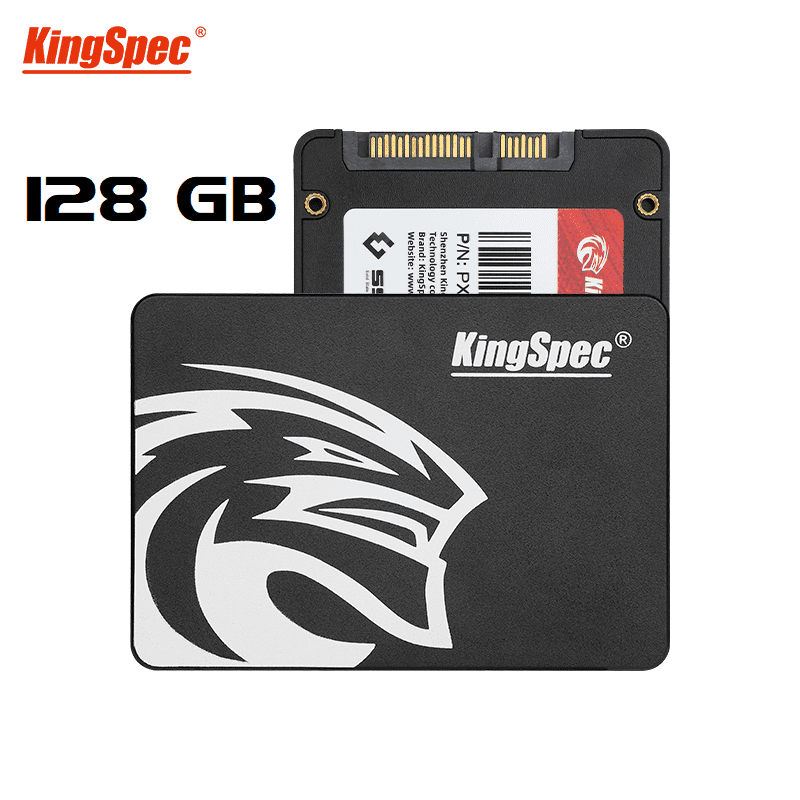 KingSpec 128GB 2.5" SATA3 Internal SSD 3D NAND Flash Internal Solid State Drive Compatible with PS4 Laptop Desktop