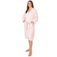 thumbnail image 6 of PAVILIA Premium Womens Plush Robe, Super Soft Fuzzy Bathrobe, Cozy Spa Robe with Pockets for Women, L/XL, Light Pink, 6 of 8