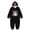 Z-Black1, variant on BOOMNY Halloween Flannel Pajamas Jumpsuit for Men And Women Hallowmas Pumpkin Ghost Graphic Long Sleeve Hooded Pjs Jumpsuit Cozy Warm Loungewear Homewear