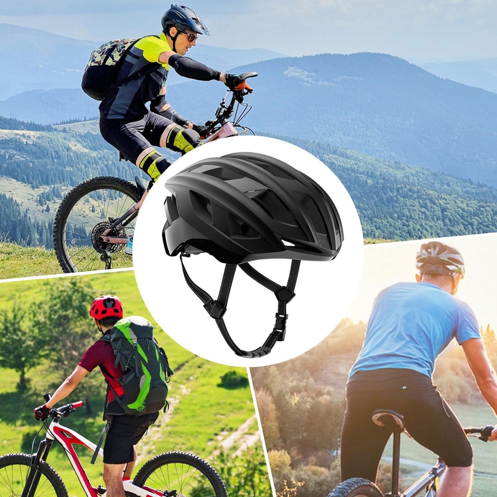 DimyFew Bike Helmet Bicycle Helmet Breathable Shockproof Adjustable Equipment for Adults Black L