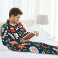 thumbnail image 6 of Lsque Holiday Christmas Cookies Pattern Long Sleeve Pajama Set for Men - Soft 2-Piece Sleepwear and Loungewear Set with Pockets, Comfy Nightwear-Small, 6 of 7