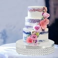 thumbnail image 4 of Balsa Circle 13.5" Silver Metal Beaded Cake Stand Cake Holder, 4 of 4
